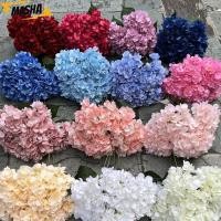 ราคา ดอกไม้ไฮเดรนเยียประดิษฐ์ ผ้าไหมขนาดใหญ่ปลอมไฮเดรนเยียดอกไม้ DIY 5 หัวจําลองดอกไม้งานแต่งงานสําหรับงานแต่งงานหน้าแรก (45117062245)