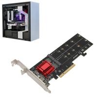 ราคา M 2 PCIe NVMe อะแดปเตอร์ที่มีประสิทธิภาพ SSD ถึง 3 1 การ์ดสําหรับ Riser 2xM 2 ผู้ที่ชื่นชอบการจัดเก็บ (42784329115)