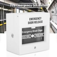 ราคา Pickhouse ประตูฉุกเฉิน Release Fire Alarm Security Glass Break ปุ่มสีขาว (48963378843)