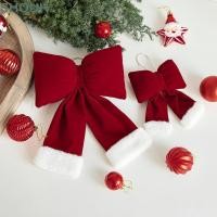 ราคา SHOUH เครื่องประดับต้นคริสต์มาส Bowknot Creative Dark red Bowknot Party Supplies ตกแต่งบ้านปีอุปกรณ์คริสต์มาส Merry Christmas (55667471955)