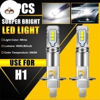 ราคา BEF 2 ชิ้น H1 6000 พัน Super Bright สีขาว 6000LM DRL LED ไฟหน้าหลอดไฟชุด High Beam TH (41083057017)
