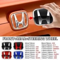 ราคา รถด้านหน้าหัวย่าง Hood Bonnet Emblem ด้านหลังหางกันชน Trunk Boot Mark Badge สติกเกอร์โลโก้สําหรับ Honda Civic Accord CRV Hrv Jazz (57414553626)