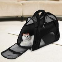 ราคา Outdoor Portable Waterproof Cloth Folding Pet Carrier Travel Bag for Dogs Cats Black L (47464741742)