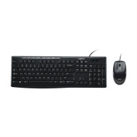 ราคา COMBO (คีย์บอร์ด+เมาส์) LOGITECH MK200 MEDIA (8925)