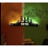 ราคา ProSpce Vibrant New York ติดผนัง WA-006 ไฟ LED สีเหลืองแบบเสียบปลั๊ก (1895800561)