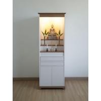 ราคา ProSpace ตู้พระโมเดิร์น ตู้บูชาพระมินิมอล มีไฟ เรียบหรูมีคุณค่า ไม้เมลามีน E1 ปลอดภัยไร้สารพิษ กันน้ำกันรอย ประกอบติดตั้งฟรี!! (19053590188)