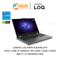 ราคา LENOVO LOQ 15IRX9 83DV00LDTA NOTEBOOK (โน๊ตบุ๊ค) INTEL CORE I5-13450HX / RTX 3050 / 24GB / 512GB / WIN 11 / 3 YEARS PREMIUM CRAE  (4976)