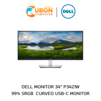 ราคา DELL MONITOR (จอมอนิเตอร์) P3421W 34&quot; IPS 60Hz - 3 Year Oss (5131)