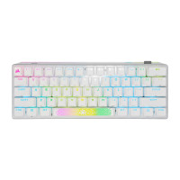 ราคา คีย์บอร์ด Corsair K70 RGB Pro MINI Wireless 60% Mechanical Gaming Keyboard Cherry MX Switch Speed RGB Silver White (EN) (3053)