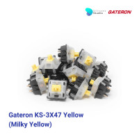 ราคา สวิตช์ Gateron KS-3X47 Yellow (Milky Yellow) (7025897701412)