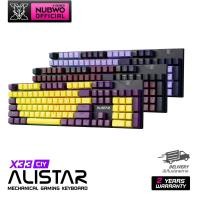 ราคา [ประกัน 2 ปี] Nubwo คีย์บอร์ดเกมมิ่ง X33 Mechanical New Edition CIY พร้อมด้วยไฟ mini RGB มี 2 สวิสซ์ให้เลือก Blue / Red (20288413877)