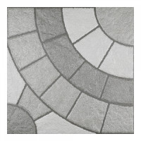 ราคา กระเบื้อง พื้น SUPER 40x40cm COBBLE FAN GREY 409 (1742)