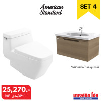 ราคา AMERICAN STANDARD TF-2030-WT-0 สุขภัณฑ์ + WP-F433-WT อ่างล้างหน้า + CLBF80V-CAAF ตู้เฟอร์