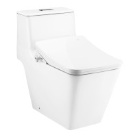 ราคา Cotto สุขภัณฑ์ชิ้นเดียว 2.5/4 ลิตร พร้อมฝารองนั่งอัตโนมัติ C9208 รุ่น Simply Modish C10327(CV8)