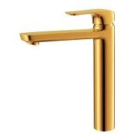 ราคา COTTO CT2124AY#GR ก๊อกผสมอ่างล้างหน้าทรงสูงแบบก้านโยก สีทอง