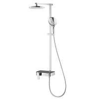 ราคา Cotto ก๊อกผสมยืนอาบน้ำพร้อมฝักบัวสายอ่อน 3 ฟังก์ชั่นและฝักบัวก้านแข็ง ขนาด 8 นิ้ว รุ่น Switch Panal CT2240W