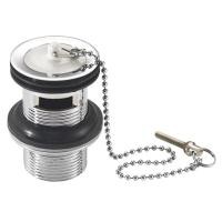 ราคา ENGLEFIELD K-11680X-CP สะดืออ่างล้างหน้า พร้อมลูกยางสายโซ่ (มีรูน้ำล้น)