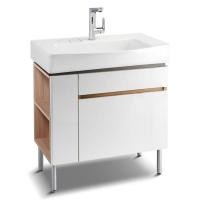 ราคา KOHLER K-31501X-L-PD1 + K-22779X-1-0 อ่างล้างหน้าพร้อมตู้เฟอร์นิเจอร์ รุ่น Family Care 800 (ชั้นวางซ้าย)