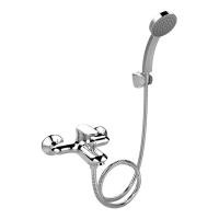 Kohler ก๊อกผสมลงอ่างอาบน้ำและยืนอาบแบบติดผนังพร้อมฝักบัวสายอ่อน รุ่น Kumin K-99460T-4-CP