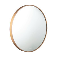 COTTO MF010GD กระจกทรงกลมกรอบโลหะสีทอง ขนาด 60 x 60 cm