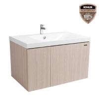 ราคา KOHLER K-33880X-VRK + K-45471X-ZW-0 อ่างล้างหน้าพร้อมตู้เฟอร์นิเจอร์ รุ่น Toobi Plus HydroShield 800 สี Ivory Oak