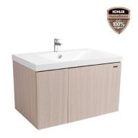 ราคา KOHLER K-33884X-VRK + K-45471X-0 อ่างล้างหน้าพร้อมตู้เฟอร์นิเจอร์ รุ่น Toobi Plus HydroShield 900 สี Ivory Oak