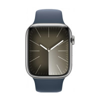 ราคา Apple Watch Series 9 GPS + Cellular 45mm Silver Stainless Steel Case with Storm Blue (MRMN3SA/A) (66cfe47da3a218f319d6e49f)