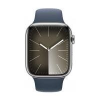 ราคา Apple Watch Series 9 GPS + Cellular 41mm Silver Stainless Steel Case with Storm Blue (MRJ33SA/A) (66cedb3075782d6758133996)