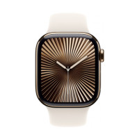 ราคา Apple Watch Series 10 GPS + Cellular 42mm Gold Titanium Case with Starlight Sport Band (MX063SA/A) (6858bb9aaad91b7d76374792)