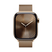 ราคา Apple Watch Series 10 GPS + Cellular 42mm Gold Titanium Case with Gold Milanese Loop (MX083SA/A) (68553ae9aad91b7d763741ee)