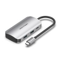 ราคา Hub USB-C to USB3.0 PD (Black,TNB) 0.15M - Vention (D2301252)