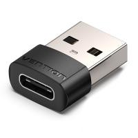 ราคา OTG USB to Type-C (Black) - Vention (D2100987)
