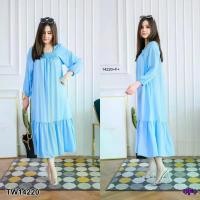 ราคา Garden Clothes ชุดเดรส เดรสทรงปล่อย #สาวอวบ สม็อคอกแขนยาว สีฟ้า (1732218754898102975)