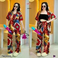 ราคา Garden Clothes ชุดเซ็ท SET 2 ชิ้น เสื้อปกฮาวาย มัดย้อม + กางเกงขายาวมัดย้อม เสื้อสงกรานต์ สีแดง (1732218844027194047)