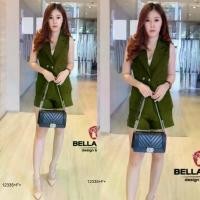 ราคา Garden Clothes ชุดเซ็ท SET 2 ชิ้น เสื้อปกสูทแขนกุด + กางเกงขาสั้น สีเขียวขี้ม้า (1732218734814661311)