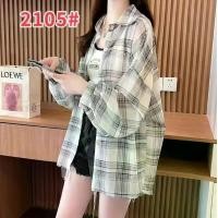 ราคา เสื้อเชิ้ตแขนยาวผู้หญิง กันแดด ลายสก็อต สีแดง (1731428420064150696)