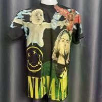 ราคา เสื้อวงNirvana สไตล์วินเทจ สกรีนทั้งตัว OVP (1731321706327868885)