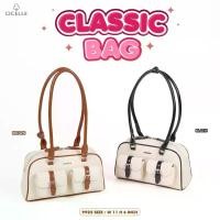 ราคา 【คนไทยแนะนำ!】 กระเป๋าcicelle คอลเลกชั่นฮิต ผ้าหนังแคนวาสแบรนด์แท้% (1731477338071861232)