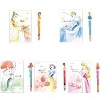 ราคา ( พร้อมส่ง ) Disney Princess Notebook & Ballpoint Pen Set ชุดสมุดโน๊ตและปากกาเจ้าหญิงดิสนีย์ มี 5 ลาย แนะนำ ถาด สี อุปกรณ์ การเรียน ลิ้นชัก ใต้ โต๊ะ เครื่องเขียน น่ารัก ๆ (1731612890684688959)