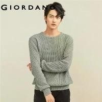 ราคา เสื้อสเวตเตอร์ผู้ชาย GIORDANO ถัก 7 ตะเข็บหนา ผ้าฝ้าย 100% อบอุ่นและหนา ทรงคอกลม แฟชั่นเรียบง่าย สไตล์ลำลอง 18052612 (1730212373324401561)