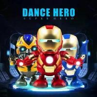 ราคา พร้อมส่งจากไทย Iron Man Dances, Hero Robot Dances with Lights and Sounds, Mobile Dancing Robot with Lights and Sounds. Mask can be opened (1731329088604046565)