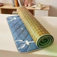 ราคา พรมไม้ไผ่ เสื่อหวาย กันไรฝุ่น เสื่อไม้ไผ่ เสื่อ bamboo เบาะที่นอน กันเปื้อน ปูที่นอน ที่นอน 3.5ฟุต/5ฟุต/6ฟุต ขายดี (1731456851407176763)