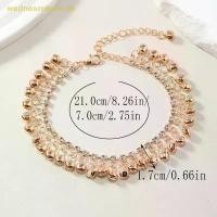 ราคา รองเท้าแตะ SEL Bell ANKLETS, สไตล์ชาติพันธุ์, สำหรับผู้หญิง, ชายหาด, เครื่องประดับอินเดีย, เครื่องประดับ, สีเงินหรือสีทอง, เท้า, 2023 มาใหม่, # Wednesreborn.th (1731316877816989407)