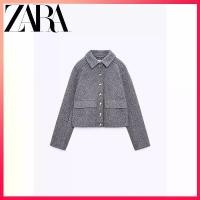 ราคา 【SALE】Zara สินค้าใหม่ เสื้อแจ็กเก็ต เสื้อโค้ท กระดุมหน้าแถวเดียว สีทอง สําหรับผู้หญิง (1731575544534304625)