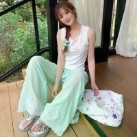 ราคา กางเกงขากว้าง Jacquard กลวงสีรุ้ง สำหรับผู้หญิง ใส่หน้าร้อน สไตล์เกาหลี ทำจากผ้าฝ้าย สลิมมิ่ง ทรงหลวม กางเกงขายาวลำลอง 99253, [COD] กางเกง ขากระบอก กางเกง ลินินทรง 8 ส่วน เสื (1731764511044240861)