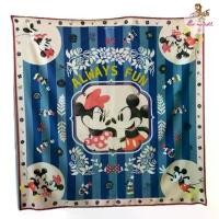 ราคา ผ้าพันคอ/ผ้าคลุมไหล่ Kiss Me Doll Disney ลาย Mickey Always Fun ขนาด 100x100 cm. (1732240774126864541)