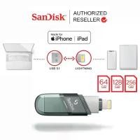 ราคา SanDisk IXpand Flash Drive Flip 64GB 128GB 256GB 2 In 1 Lightning และ USB A 3.1 (SDIX90N) OTG Flashdrive สำหรับ iPhone iPad รับประกันโดย Synnex 2ปี (1731296657656677690)
