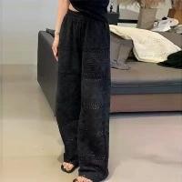 ราคา กางเกงขากว้างฤดูร้อน พลัสไซส์ เอวสูง ผ้าบาง สไตล์พื้น กางเกงตรง ทรงหลวม กระชับสัดส่วน กางเกงลำลอง สำหรับผู้หญิงพลัสไซส์ มีลูกไม้กลวงออก กระโปรงทรง ดินสอ กางเกง กระโปรง ผ้าถุง (1732074735228913904)