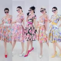 ราคา 【SALE】ชุดวนิดา ชุดย้อนยุค (ชุด+เข็มขัด+สร้อยมุก+ถุงมือ) (1731579674109510671)