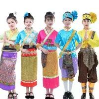 ราคา เสื้อผ้าเครื่องแต่งกายแปลกใหม่, สไตล์ประจำชาติเอเชียตะวันออกเฉียงใต้, ชุดเต้นรำพม่า, เวียดนาม, และลาว, เหมาะสำหรับการแสดงของเด็ก, เสื้อผ้าเด็ก (1732171735677242306)